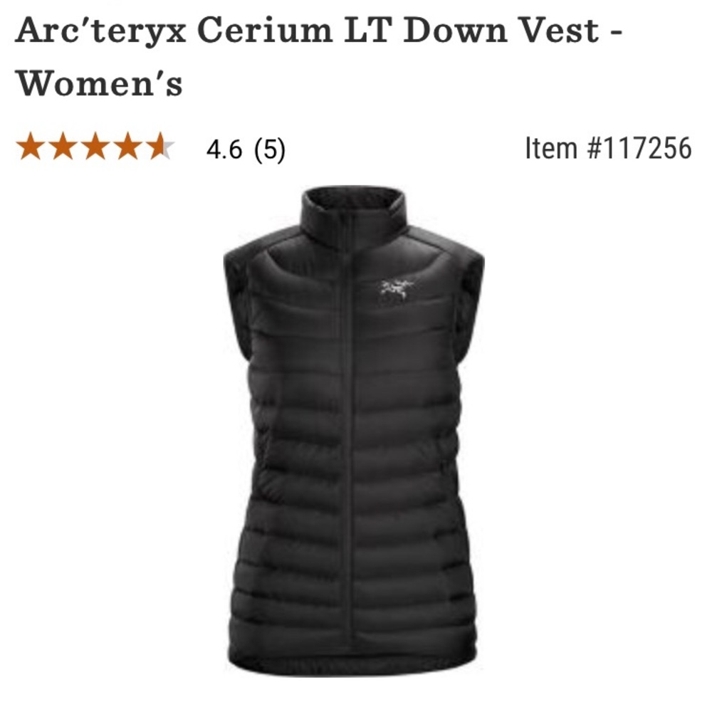 Arx’teryx Cerium LT Vest in Black